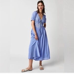 NWT Free People All you need is Lace Midi dress Size L